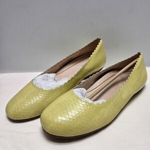 Vionic Julieta Women's Casual Comfort Ballet Flats Yellow Size-9